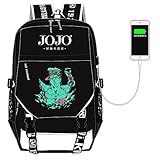 Bizarre Adventure Kujo Jotaro Oxford Men USB Charging Laptop Backpack Anime Shoulder Bags Travel Daypack (9)