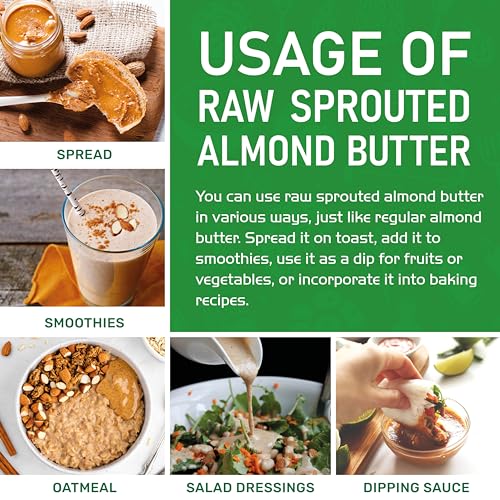 Jiva Organics NONE Raw Sprouted Organic Almond Butter 16-Ounce Large Jar thumb #6
