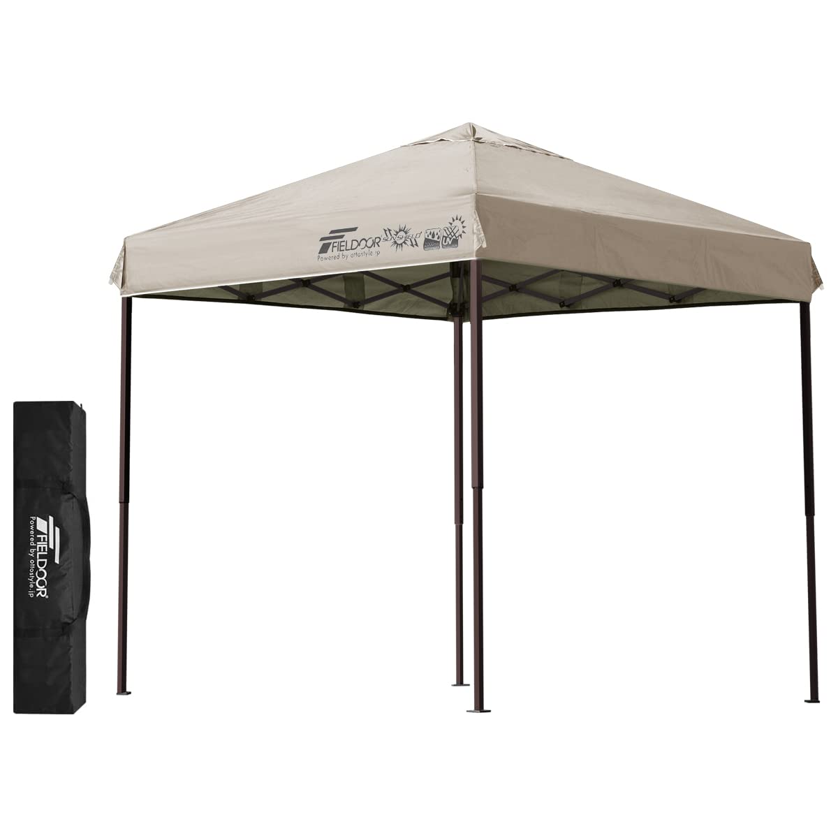 Amazon | FIELDOOR 組立て簡単!! ワンタッチタープテント G03 スチール 