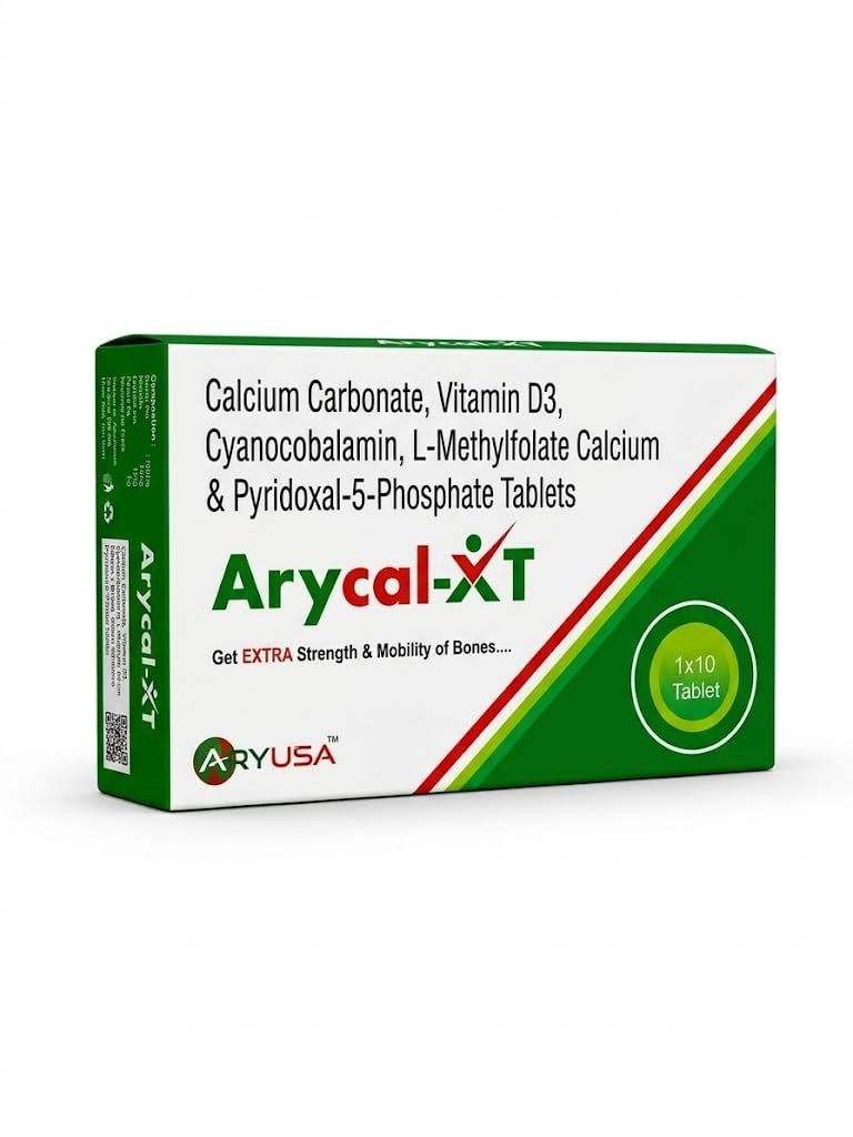 Arycal-XT Calcium Carbonate, Vitamin D3, Vitamin B12, L-Methylfolate Calcium & Pyridoxal-5-Phosphate Tablets, 10 Count-image-15