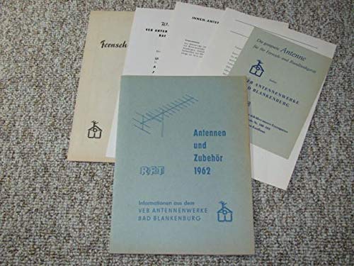 Konvolut RFT Antennen und Zubehör 1962.