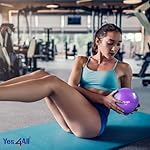 Yes4All Weighted Toning Balls for Exercise, Soft Medicine Balls for Exercise, Pilates, Yoga, Balance, Flexibility, 2-10lbs - Image 4