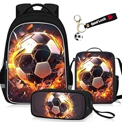 Soccer-black-07-backpack Set