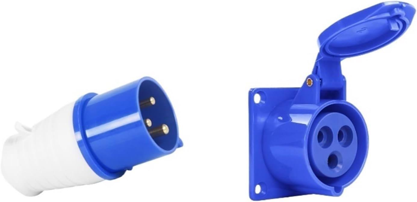 Waterproof 3-core 16A 3-core 32A industrial aviation socket connector set explosion-proof three-phase power(32A connector)