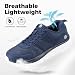 Imagen de FitVille Zapatillas Caminar Hombre Extra Anchas Zapatos Hombre Casuales Sneakers Comodos Calzado Deporte Hombre Transpirables Azul Marino 40 EU X-Ancho