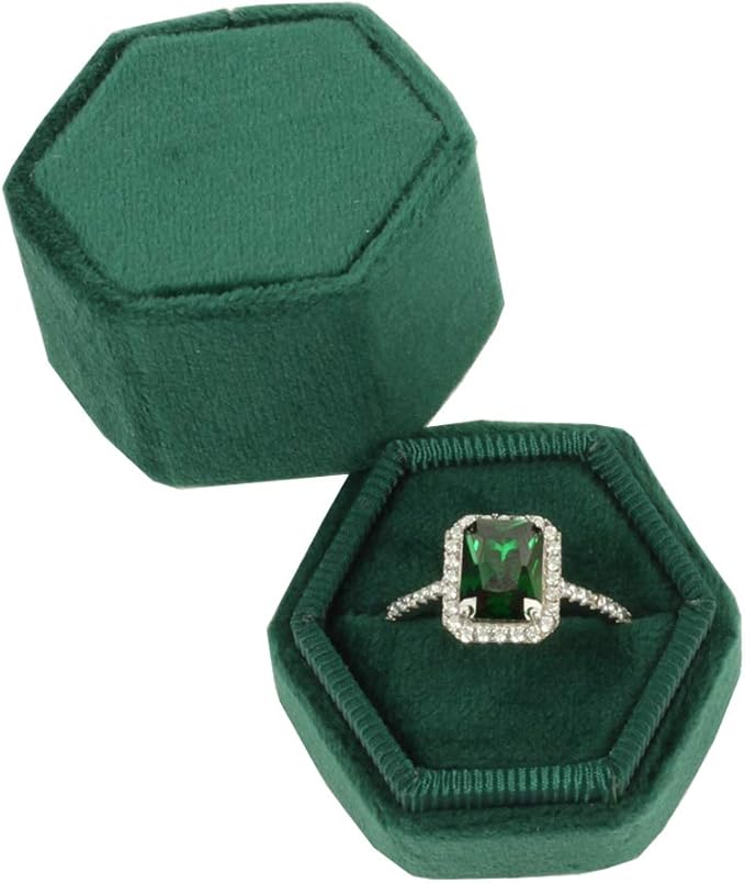 emerald green ring box
