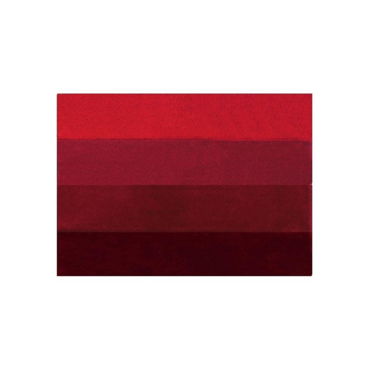 Spirella Badteppich Badematte Badvorleger Duschvorleger Mikrofaser Hochflor flauschig 60x90 cm – Rot