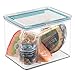 iDesign Plastic BPA-Free Pantry Food Storage Organizer Bin with Air-Tight Hinged Lid, 2 Quart Container for Kitchen, Fridge, Freezer, Cabinet, 5.5