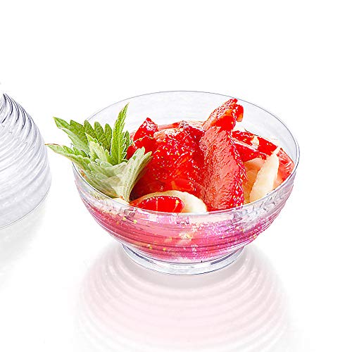 Kingrol 100 Mini Dessert Bowls With Spoons thumb #4