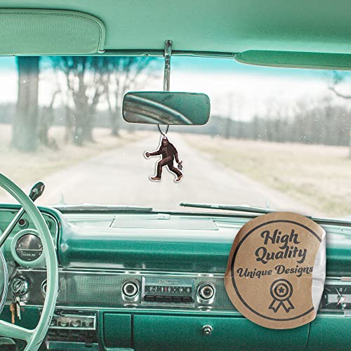 Sasquatch Car Air Freshener, Car Air Fresheners Scented With Essential Oils By Fresh Fresheners (3 Pack) #TOP4