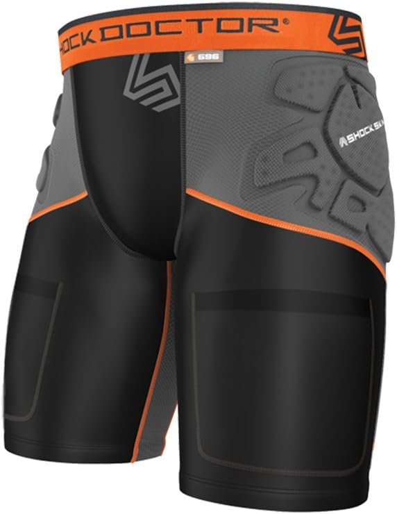 Shock Doctor Men's Shockskin 3+2 Impact Shorts