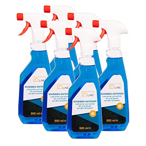 D.LINE Ruitenontdooier 6x 0,5 liter fles, in effectief pakket