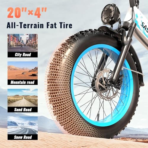 Image of vefreedom 1500W Folding Electric Bike for Adults, 52V 20AH Large Removable Battery E Bike,70 Miles Max Range, 20 inch x4.0 Fat Tire Ebike, Dual Suspension Commute Electric Mountain Bicycle