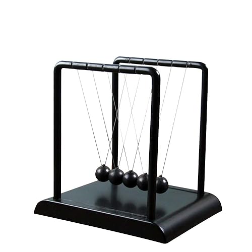 Classic Newton's Cradle Balance Ball Black Newton Ball Physics Science