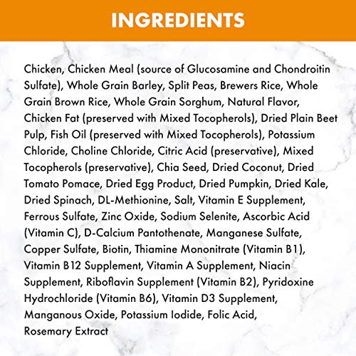 Nutro Natural Choice Senior Dry Dog Food, Chicken & Brown Rice Recipe Dog Kibble, 30 Lb. Bag #TOP2