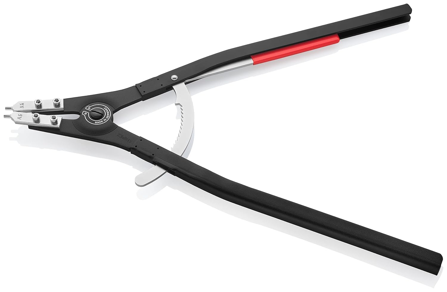 KNIPEX Szczypce do pierścieni osadczych sprężynujących do montażu pierścieni zewnętrznych na wałach malowane proszkowo, czarne 570 mm, 46 10 A6