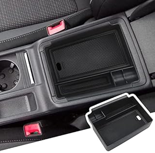 BIBIBO Konsola środkowa pudełko do przechowywania do Skoda Octavia 4 IV MK4 RS Combi 2020-2023, organizer z matą antypoślizgową, podłokietnikami środkowymi, podłokietnikami, półką na