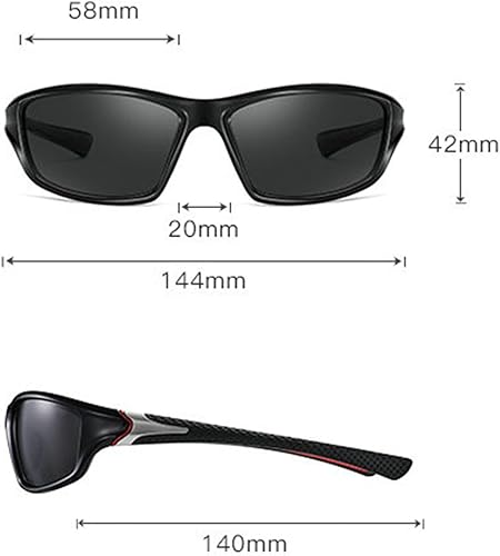 Miniatura 3 de Lentes de sol polarizados de lectura de lente completa para hombres y mujeres, conducción deportiva, envolvente, conducir, lectura, lentes teñidos