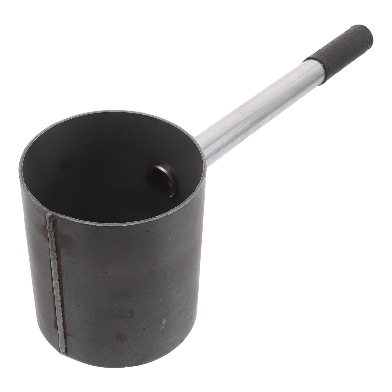Beavorty Accenditore per Barbecue e Stufa a Carbonella in Acciaio con Maniglia, Secchio Nero Portatile da 12 CM per Esterni