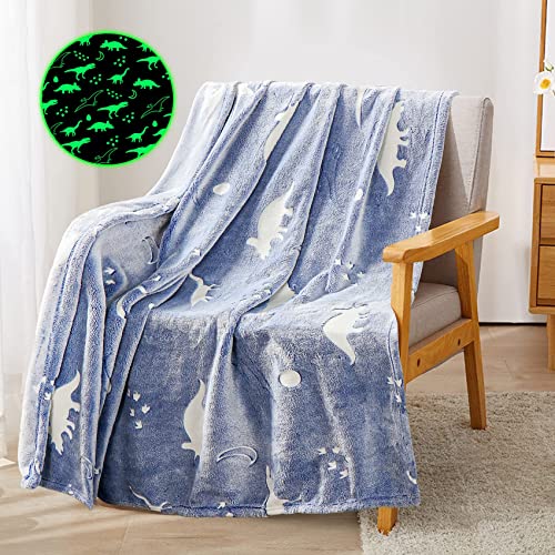 Glow In The Dark Star Blanket - Super Soft Fluffy Cute Birthday Gift Throw Blankets For Kids Girls Boys Teens Grandkids #TOP4