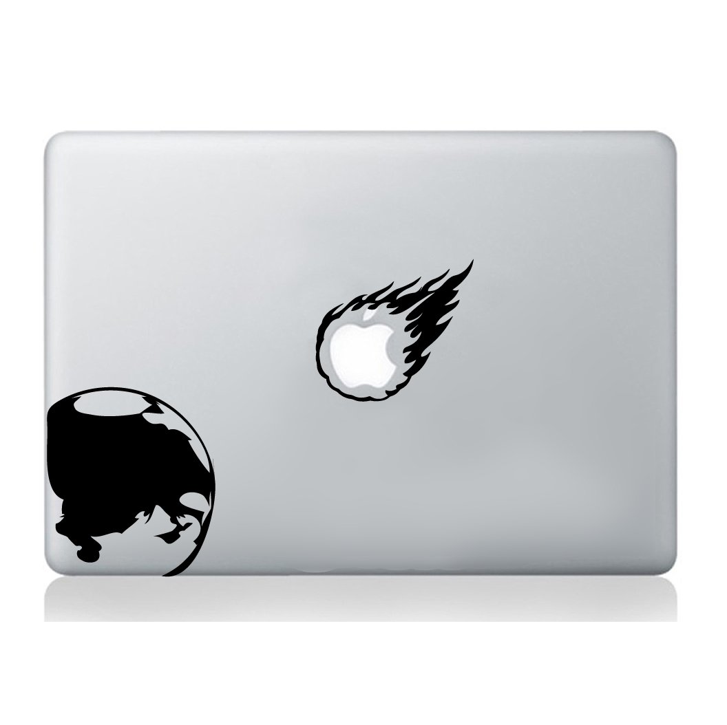 Earth Asteroid Stickers Meteor Laptop Decal Art Graphic Vinyl Mural Funny Tablet apple macbook compatible
