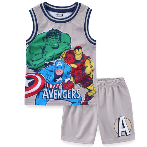 Marvel Spider-Man Miles Morales Avengers Boys Tank Top Shirt and Active Mesh Short Set for Toddlers and Big Kids - image 1