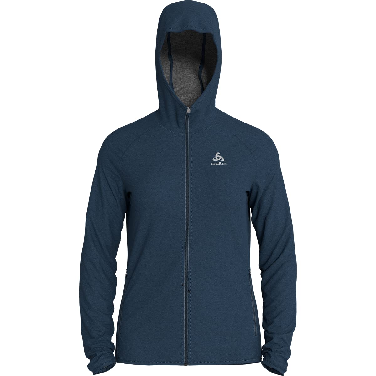 Odlo Women's RUN EASY 365 Midlayer Hoody, blue wing teal melange, L