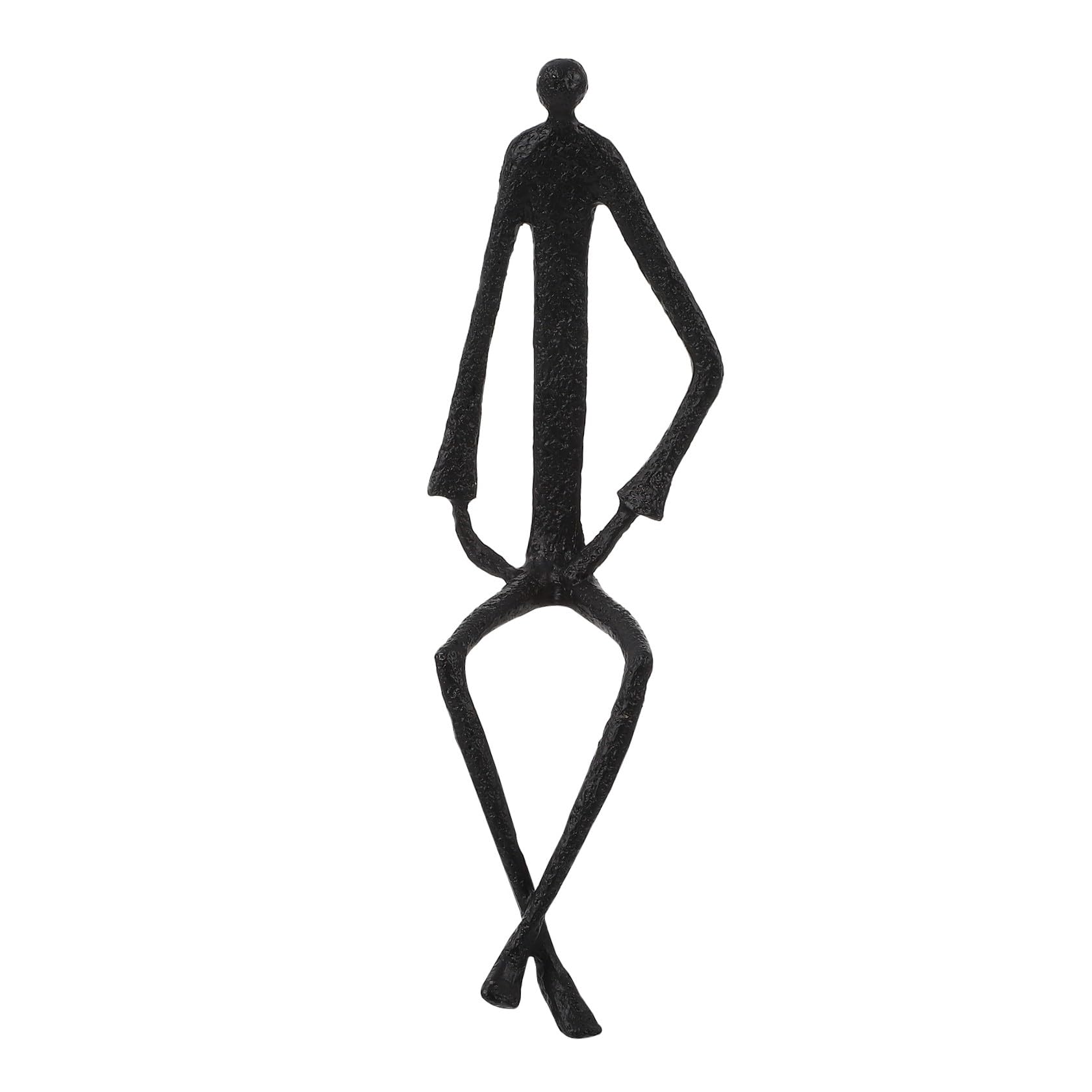 Statue abstraite en fer forgé Healeved design minimaliste