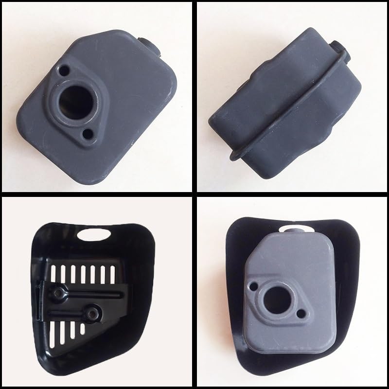 Muffler & Cover for HA GXV160 GXV140 Engine HR215 HRB215 HRC216 HRM215 L Mower Exhaust Pipe Guard Shield Replacement