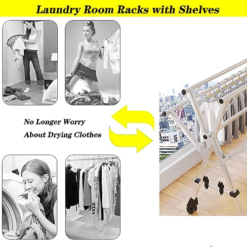 Étendoir à linge en acier inoxydable durable et robuste 240 cm - 6