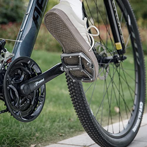 Gewage GE324 Road/Mountain Bike Pedals - 3 Bearings Bicycle Pedals - 9/16 Inch Cnc Machined Flat Pedals With Removable Anti-Skid Nails thumb #1