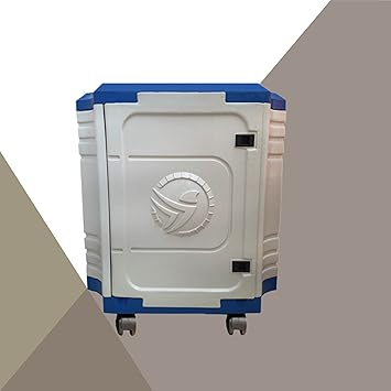 URBAN CHOICE Single Battery Inverter Trolley for Inverter and Battery (BlueWhite)
