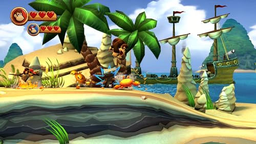 Nintendo Switch Donkey Kong Country Returns HD 2D platformspel met coöp, 80 levels, Rambi neushoorn - Afbeelding 3