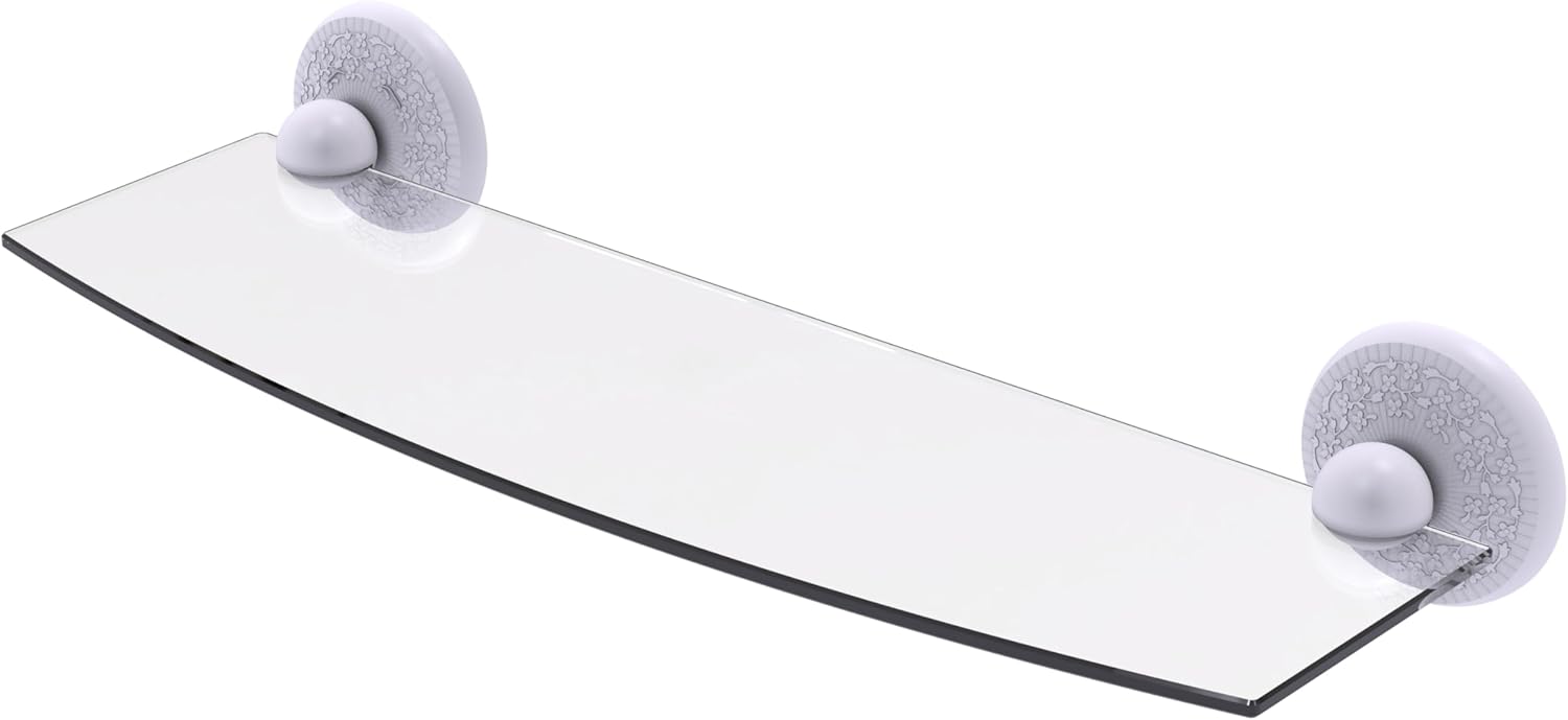 Allied Brass PMC-33/24-GYM Prestige Monte Carlo Collection 24 Inch Glass Shelf, Matte Gray