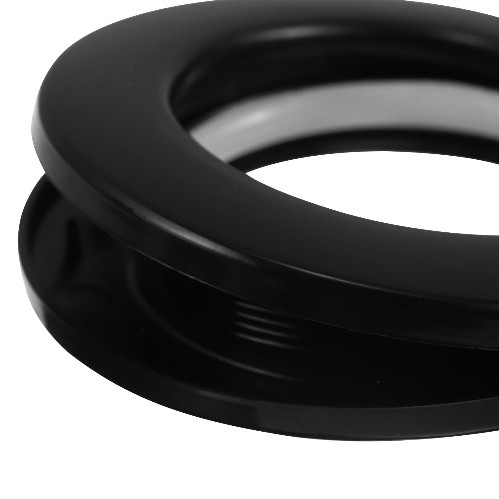 Kit de Anillos Diseño Redondo Negro para Cortinas de Plástico con Punzón para Hacer Ojales Reducción de para Dormitorios y Hogar