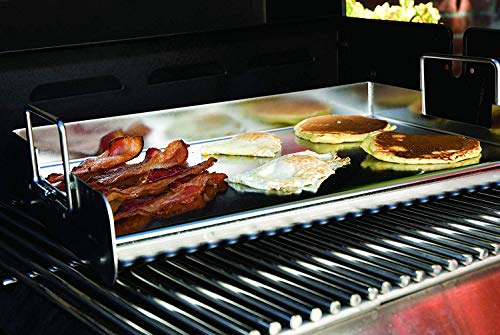 Charcoal Companion CC6305 Stainless Steel Pro Grill Griddle, Silver