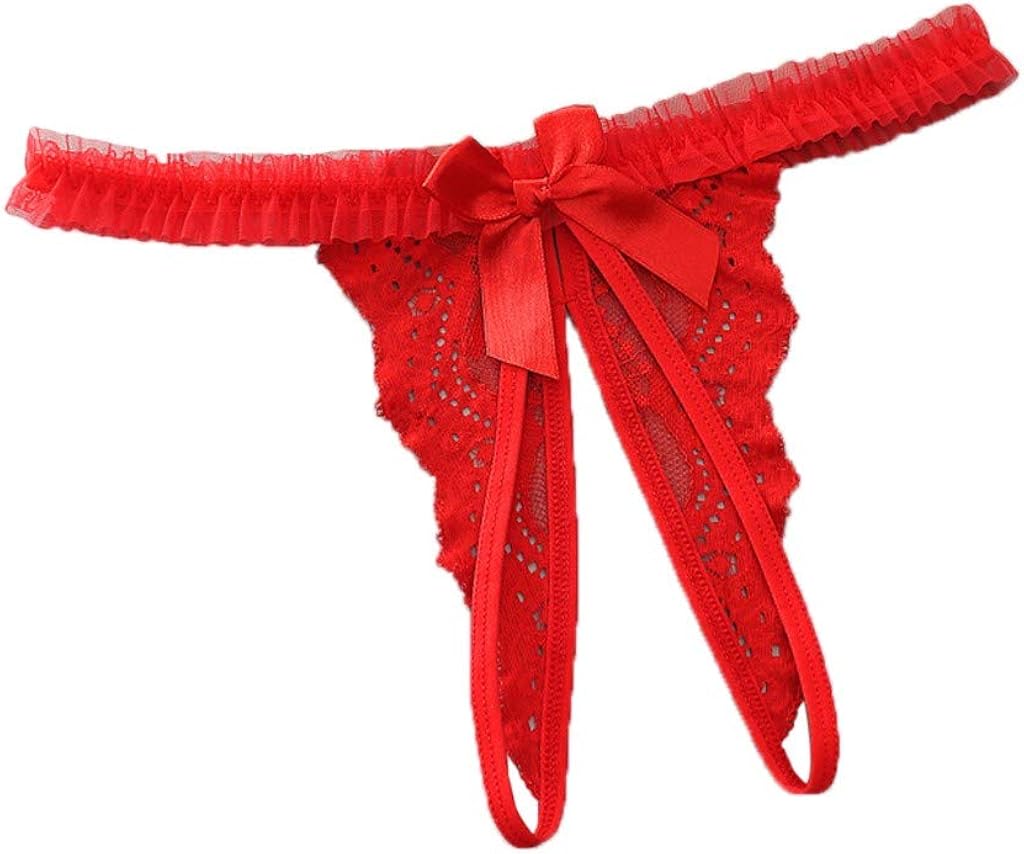 BHYDRY Lencería Sexy para Mujer Encaje Tanga Abierta Bragas G ...
