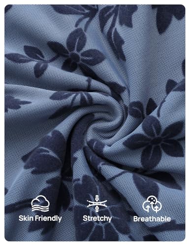 ZESICA Women's Long Sleeve Floral Bodycon Dress 2025 Fall Fashion Ruched Mesh Wedding Guest Cocktail Party Maxi Dresses - Image 6