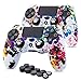 PS4 Controller Hülle x 2, 6amLifestyle Silikon Skin Case Anti-Rutsch-Etui Schutz-Hülle für PS4 / Slim/PRO Dualshock Controller x 2 (Graffiti) +FPS Pro Stick Aufsätze x 10