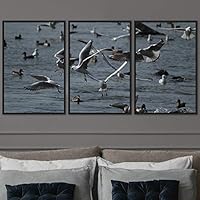 3 Piece Framed Canvas Wall Art Birds Canvas Prints Home Artwork Decoration for Living Room,Bedroom - 16