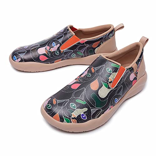 UIN Women's Walking Travel Shoes Slip On Microfiber Casual Loafers Lightweight Comfort Fashion Sneaker - Image 4
