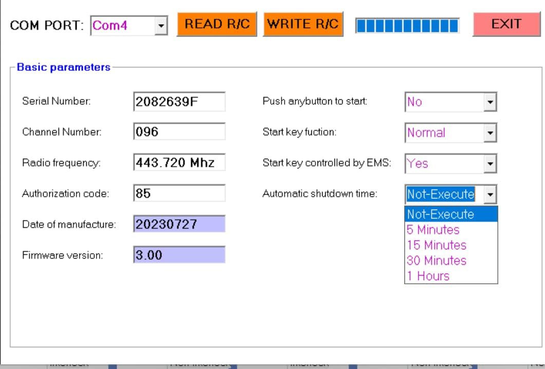 USB Programing Cable for H Series Crane Remote Control