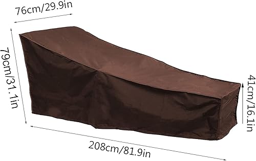 Miniatura 3 de Haofy Fundas para muebles de patio, impermeables, para jardín, patio, tumbona, fundas protectoras para sillas de salón al aire libre con protección