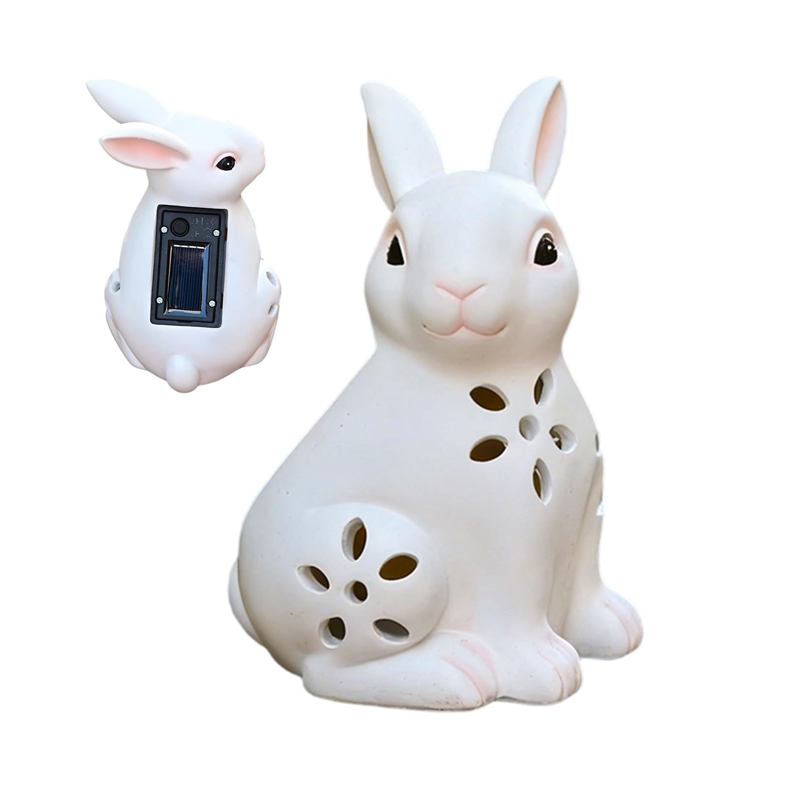 Sculpture éclairée en forme de lapin le cadeau idéal de Pâques pour embellir la cour familiale