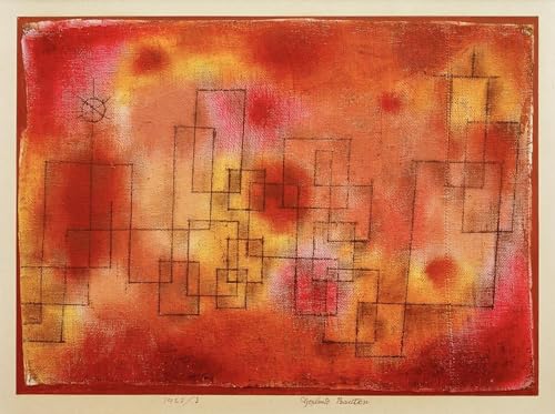 Toile Paul Klee 60x90cm vintage paysage art mural imprimé pour salon