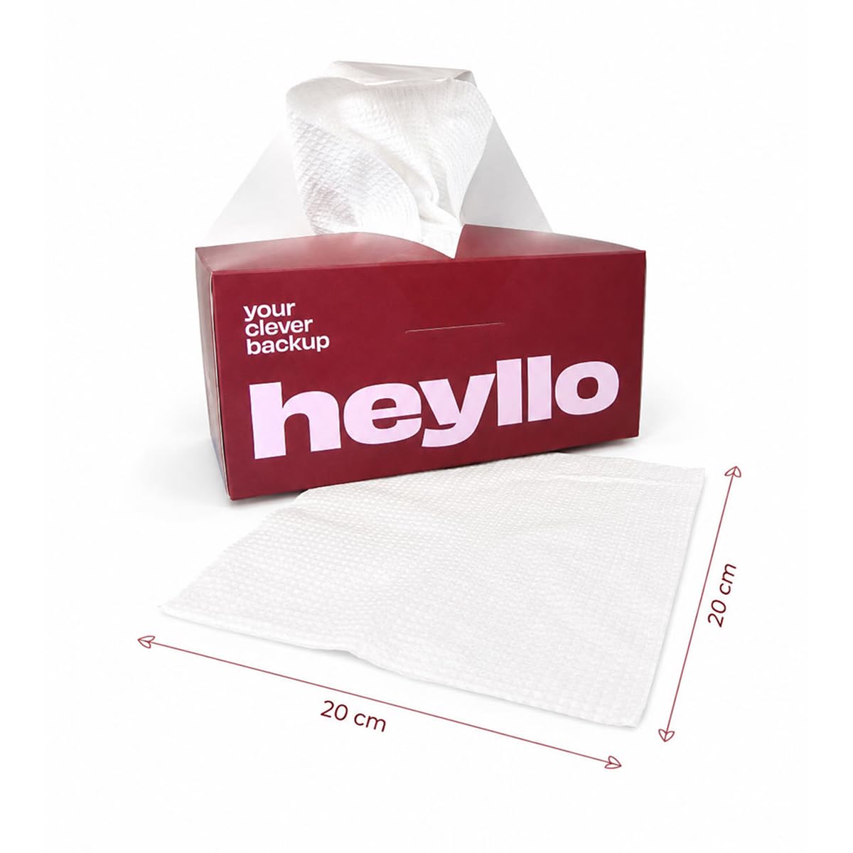 Ręczniki jednorazowe do twarzy 10 op. 80 sztuk 20 x 20 cm | delikatne, wytrzymałe