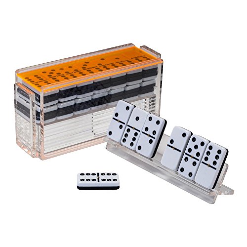 Juego de Dominó Moderno Doble Seis con Bandejas miniatura 2
