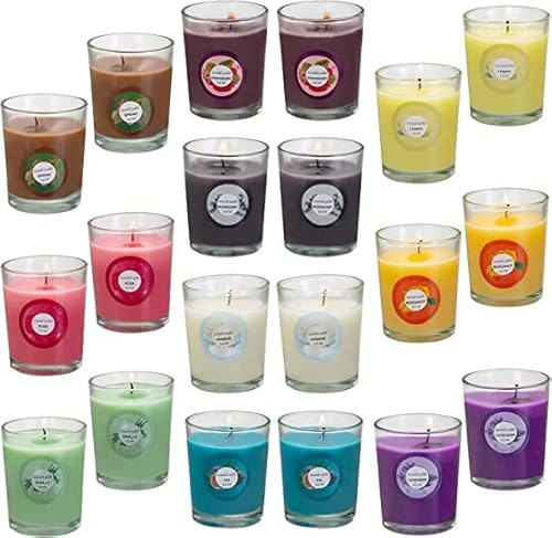 20 Pack Scented Candles Set 2 oz Strong Fragrance Aromatherapy Jar Candle Set Soy Wax Decorative Candles for Home Bath and Body Works, Best Gifts for Women,Christmas