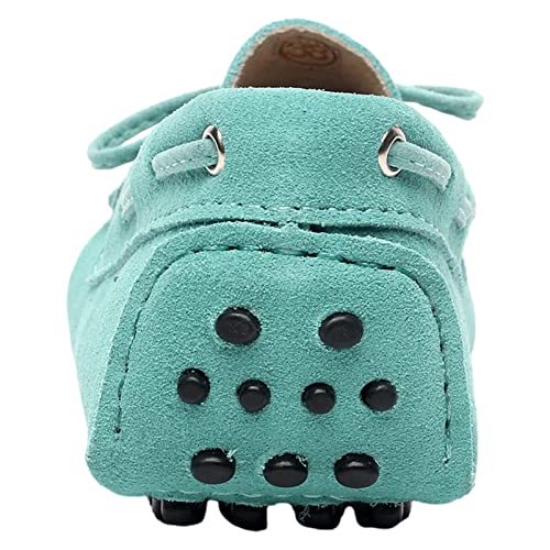 Image of ANUFER Women's Classic Suede Penny Loafers Comfort Handmade Slipper Moccasins