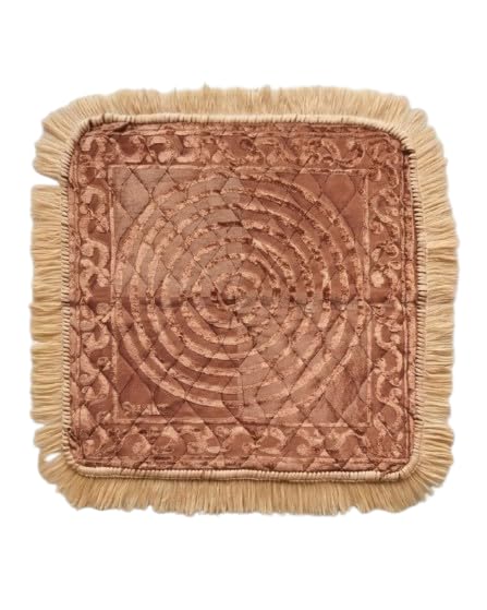 Velvet Puja Mat with Fringe – Soft Padded Aasan for Prayer, Decorative Pooja Rug for Mandir, Non-Slip Meditation Mat for Home & Temple Use-picture-36
